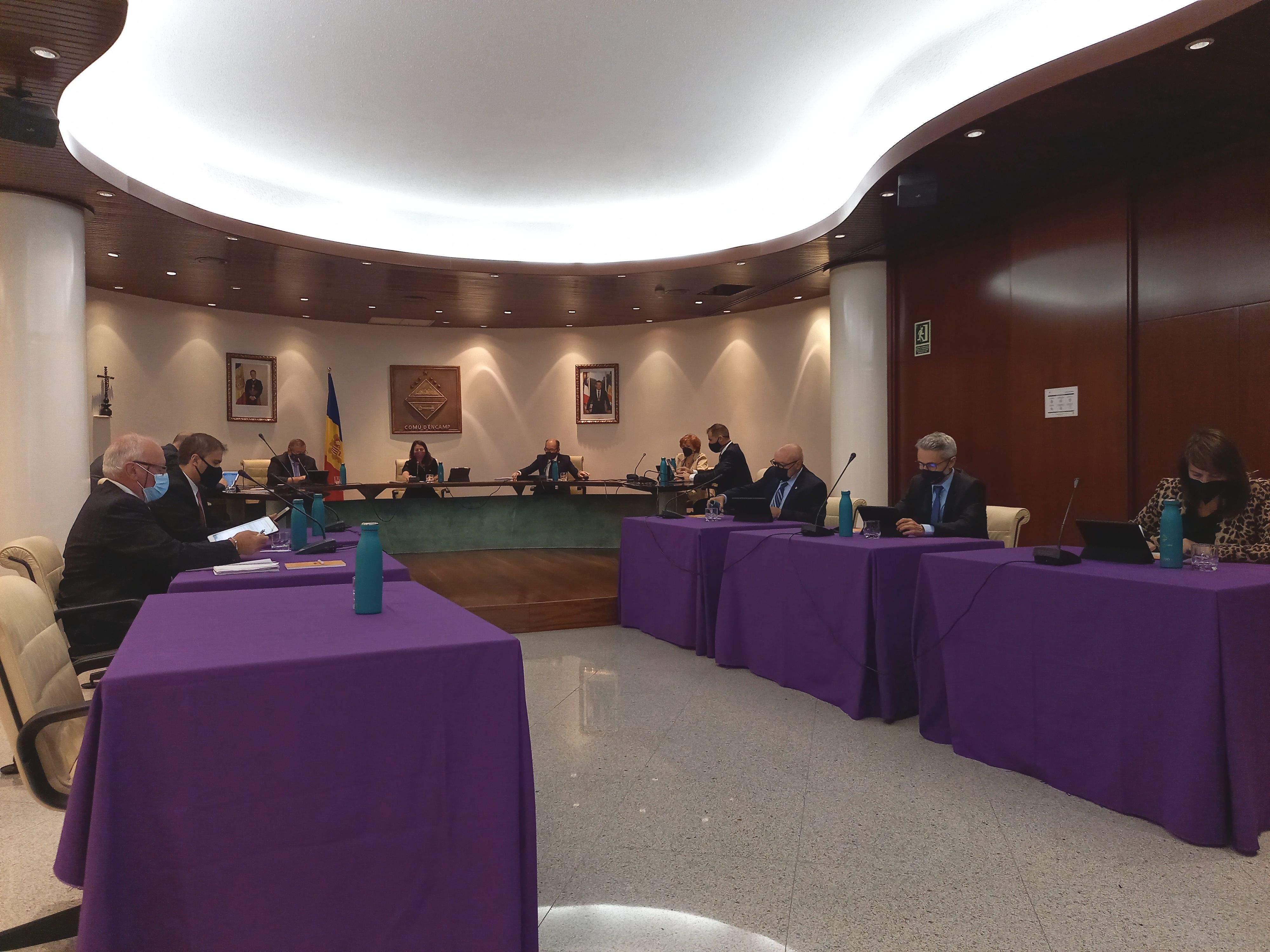 Un instant de la sessió de comú celebrada aquest dijous.