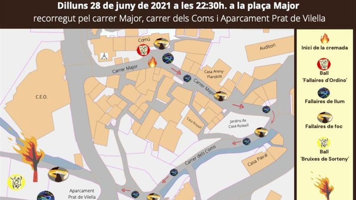 La planificació de la festa de Sant Pere a Ordino.