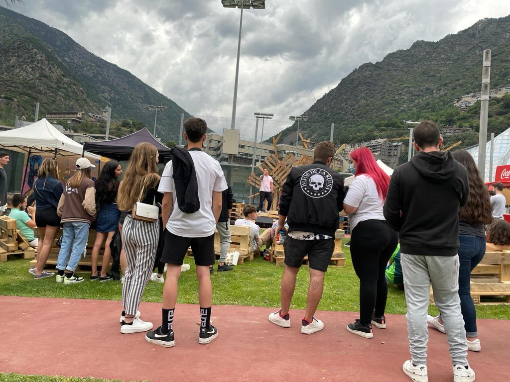 Imatge d'arxiu de diversos assistents a l'Alpha Space. Imatge d'arxiu de diversos assistents a l'Alpha Space.