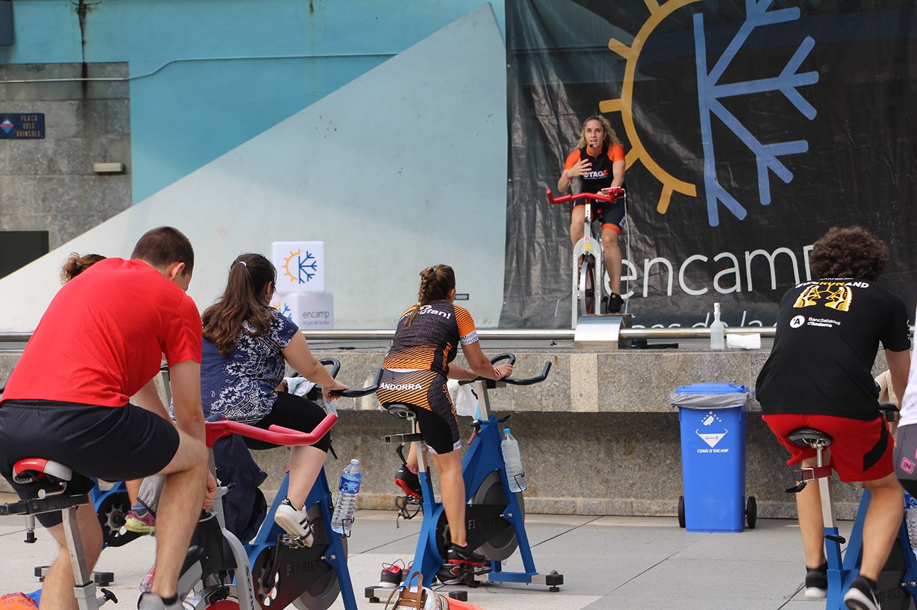 Una sessió de cycling a Encamp.