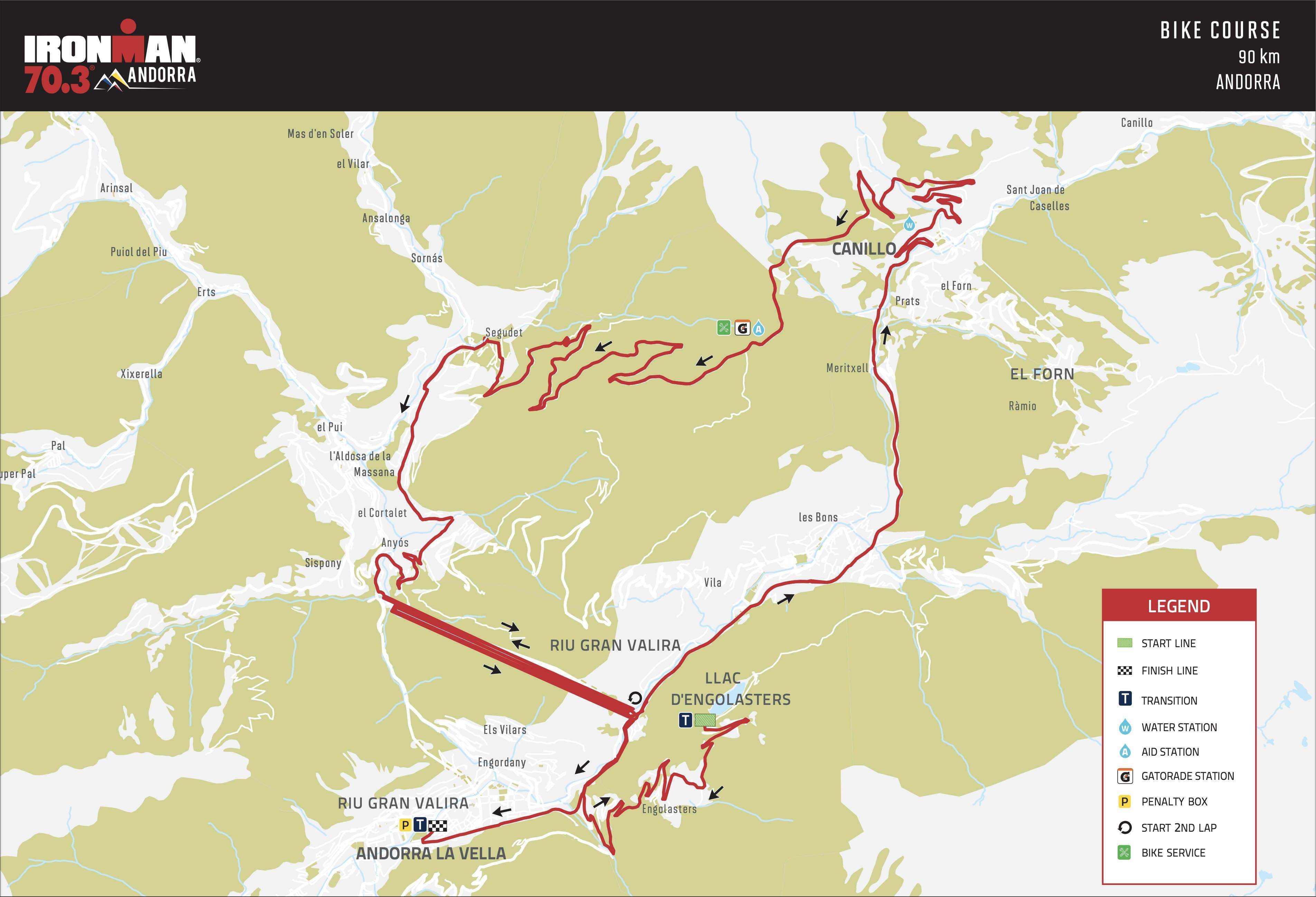 Les afectacions de la Ironman 70.3.
