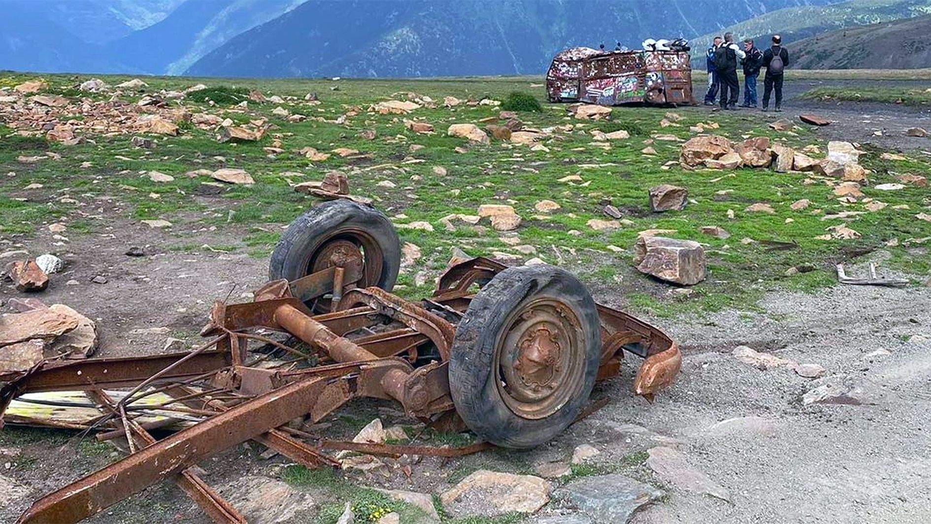 Estat actual de l'icònic vehicle.