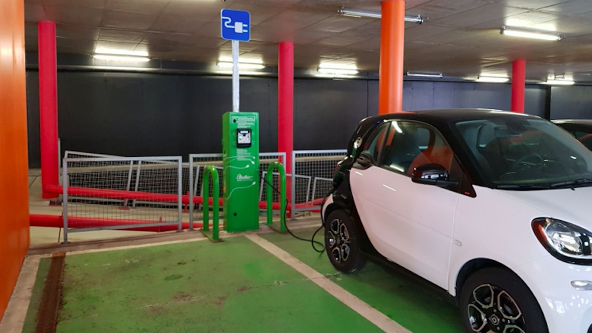 Imatge d'arxiu d'un dels espais de l'aparcament on hi va haver els incidents.