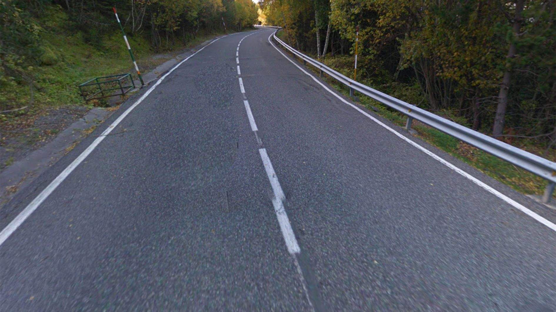 Una imatge de la carretera del coll d'Ordino.