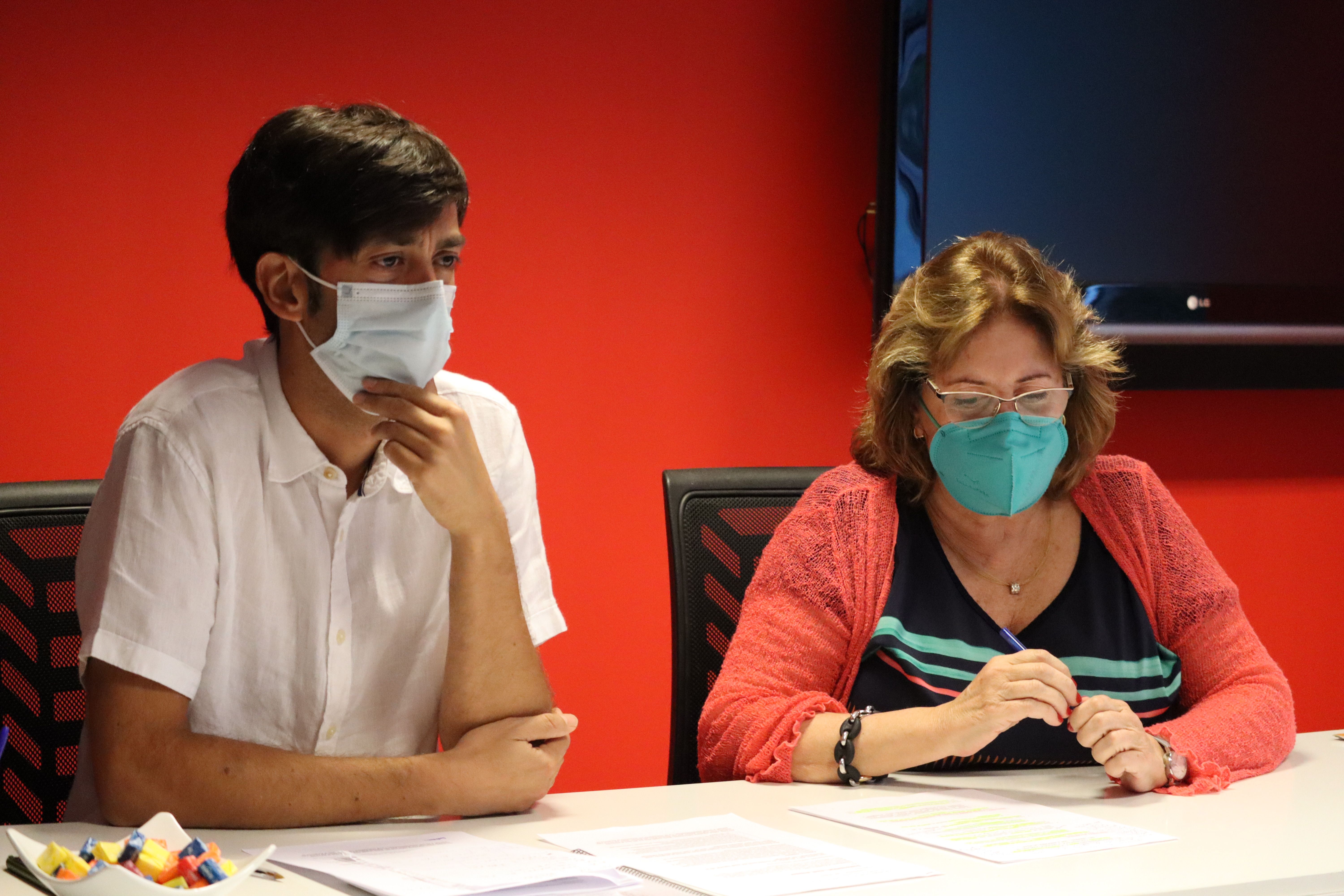 González i Carmona durant la roda de premsa d'aquest dimarts.