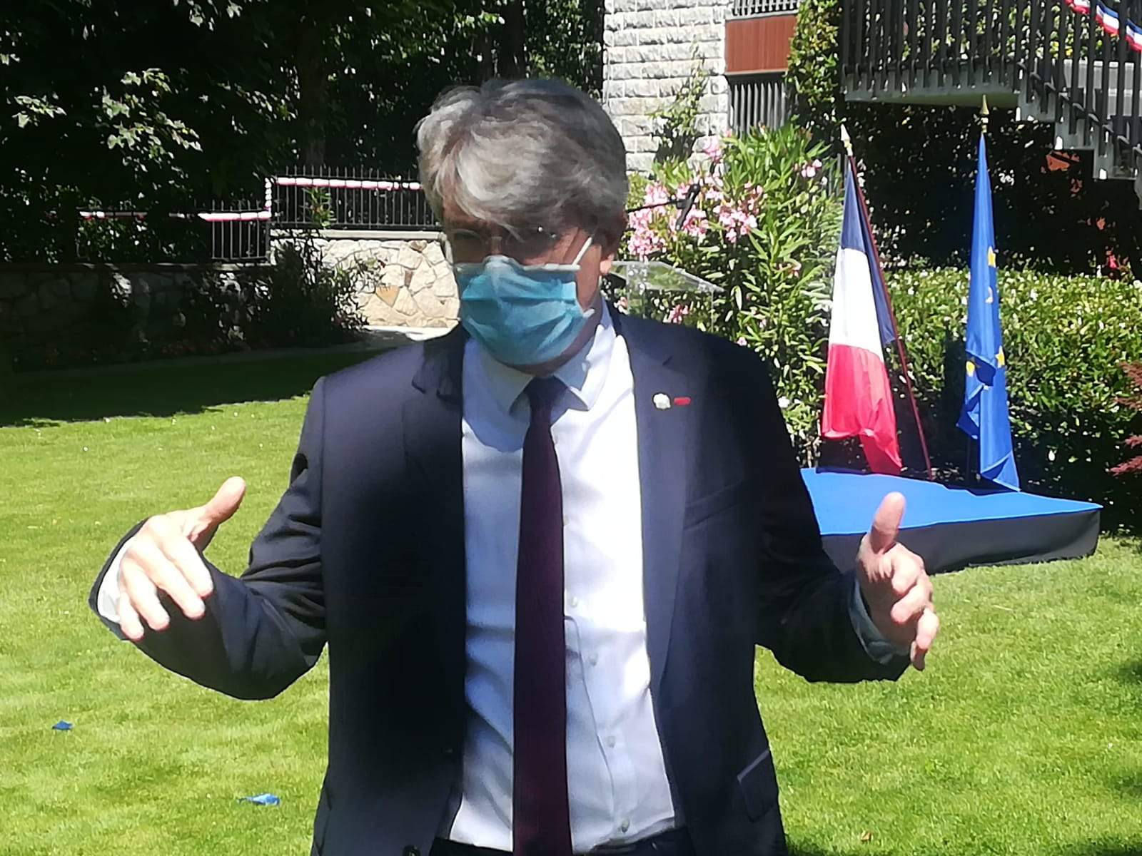 Jean-Claude Tribolet abans de la roda de premsa.