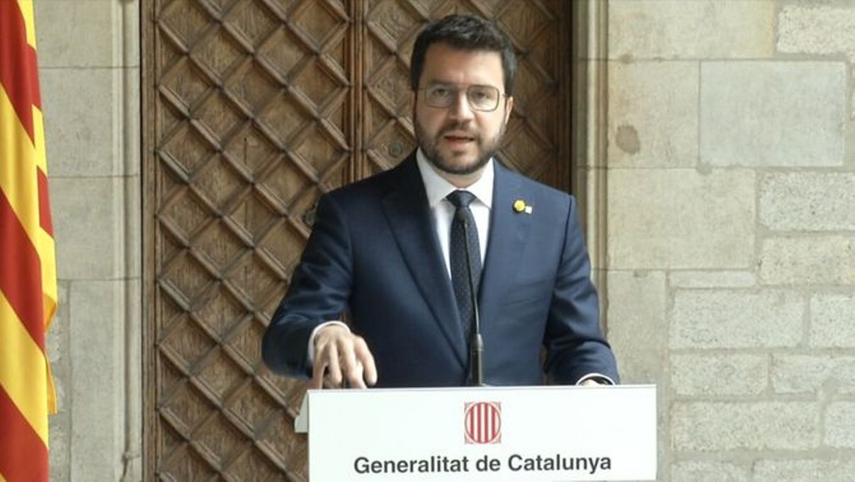El president de la Generalitat de Catalunya, Pere Aragonès.