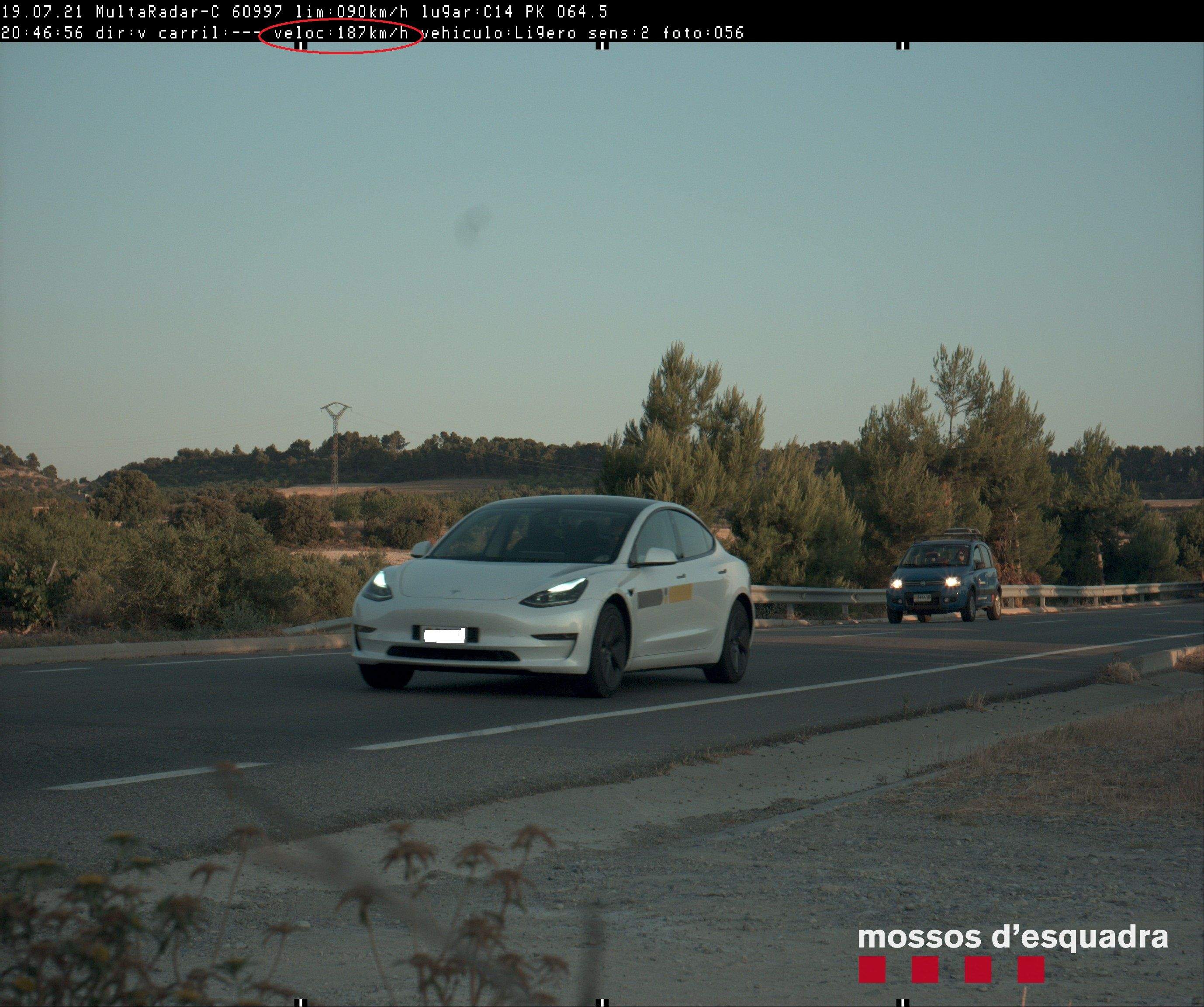 Una imatge del vehicle andorrà denunciat pels mossos