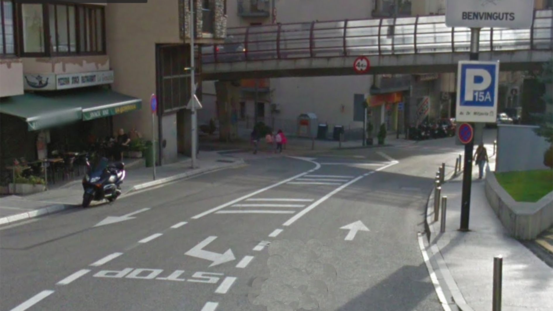 Zona per on han aparegut la majoria de ciclomotors.