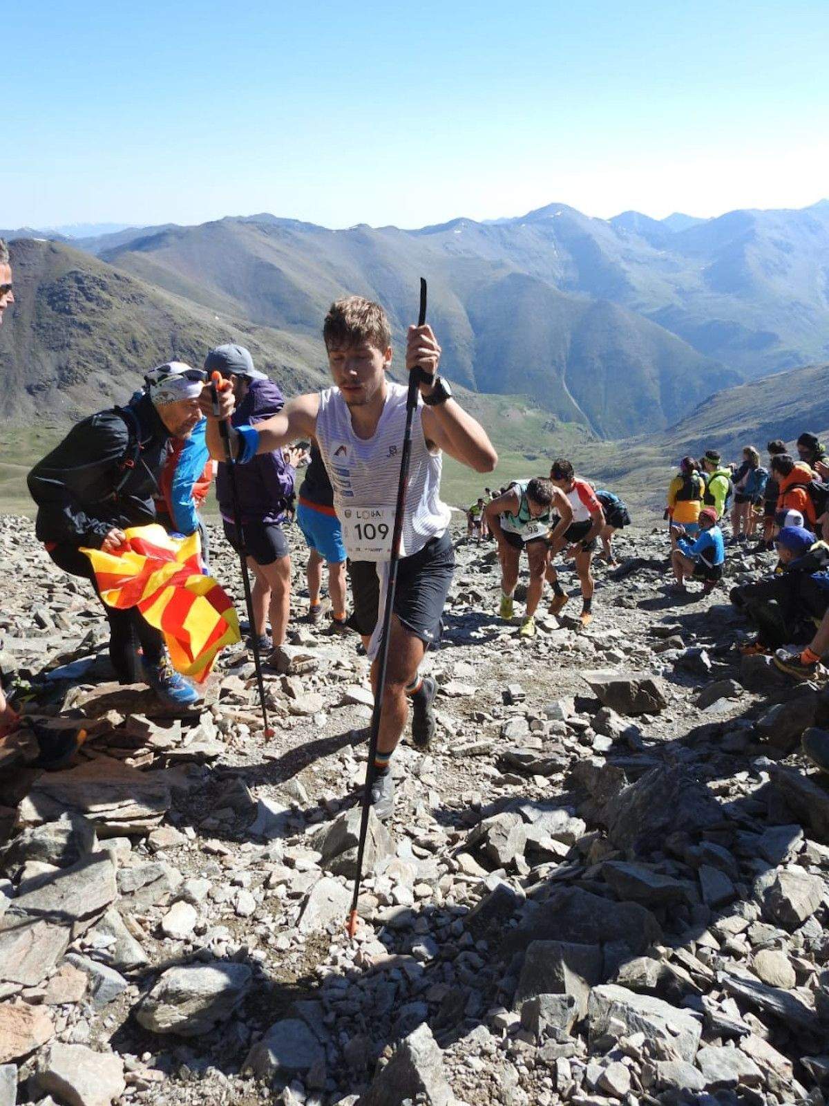 Soldevila, durant uan prova anterior.