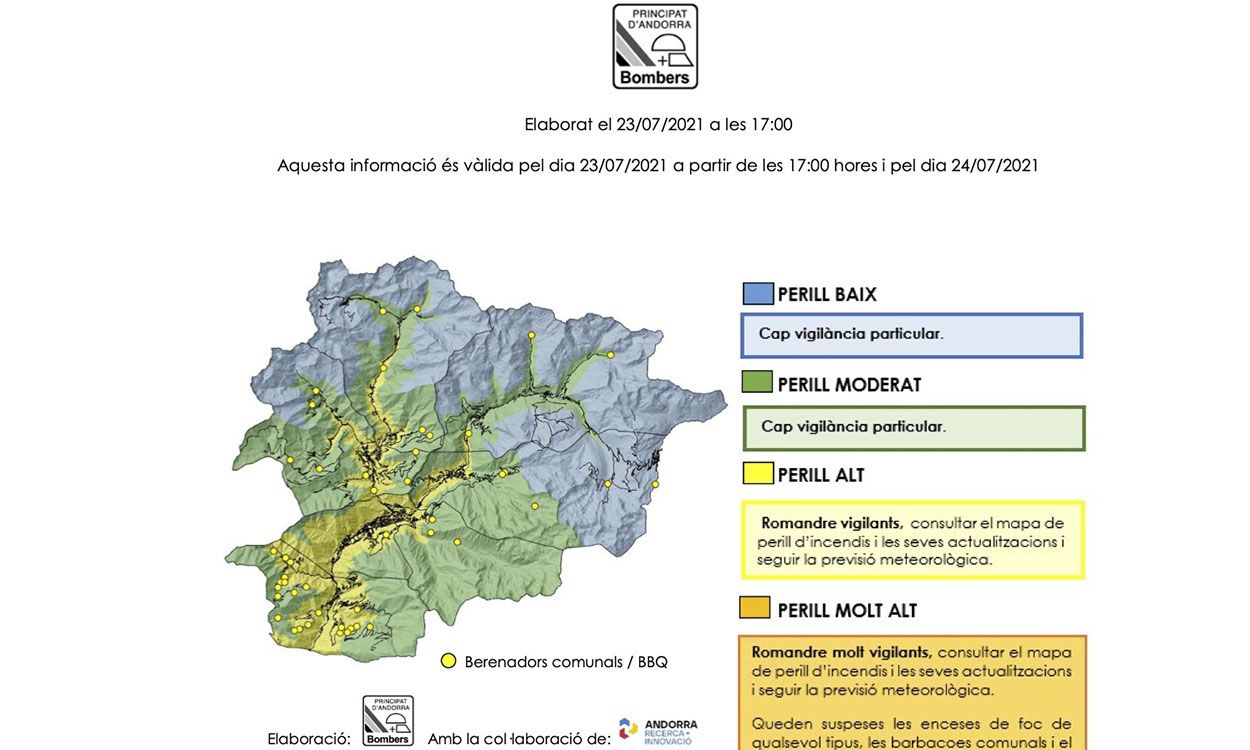 Mapa de perill d'incendis