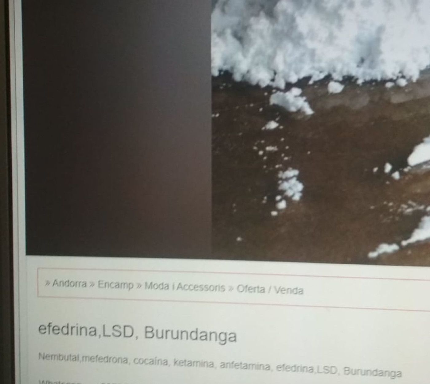 L'anunci aparegut aquest dissabte al portal. L'anunci aparegut aquest dissabte al portal.