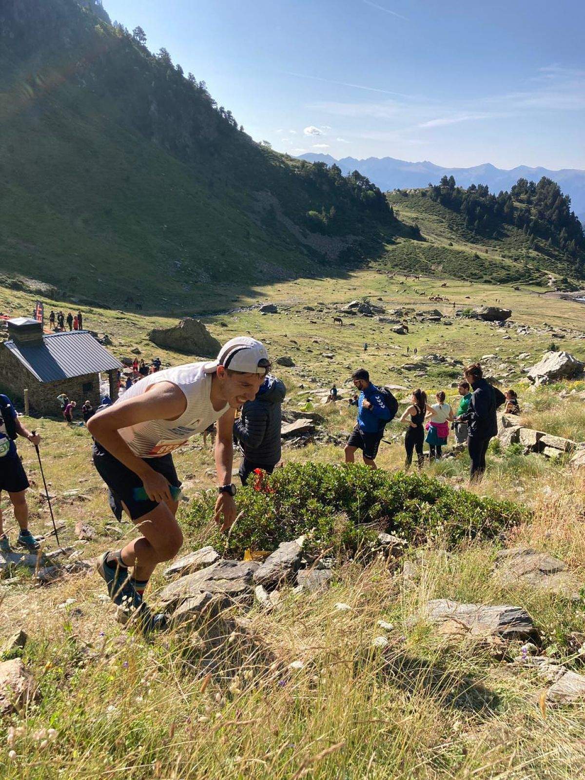 Participants en la prova durant un moment de la cursa.