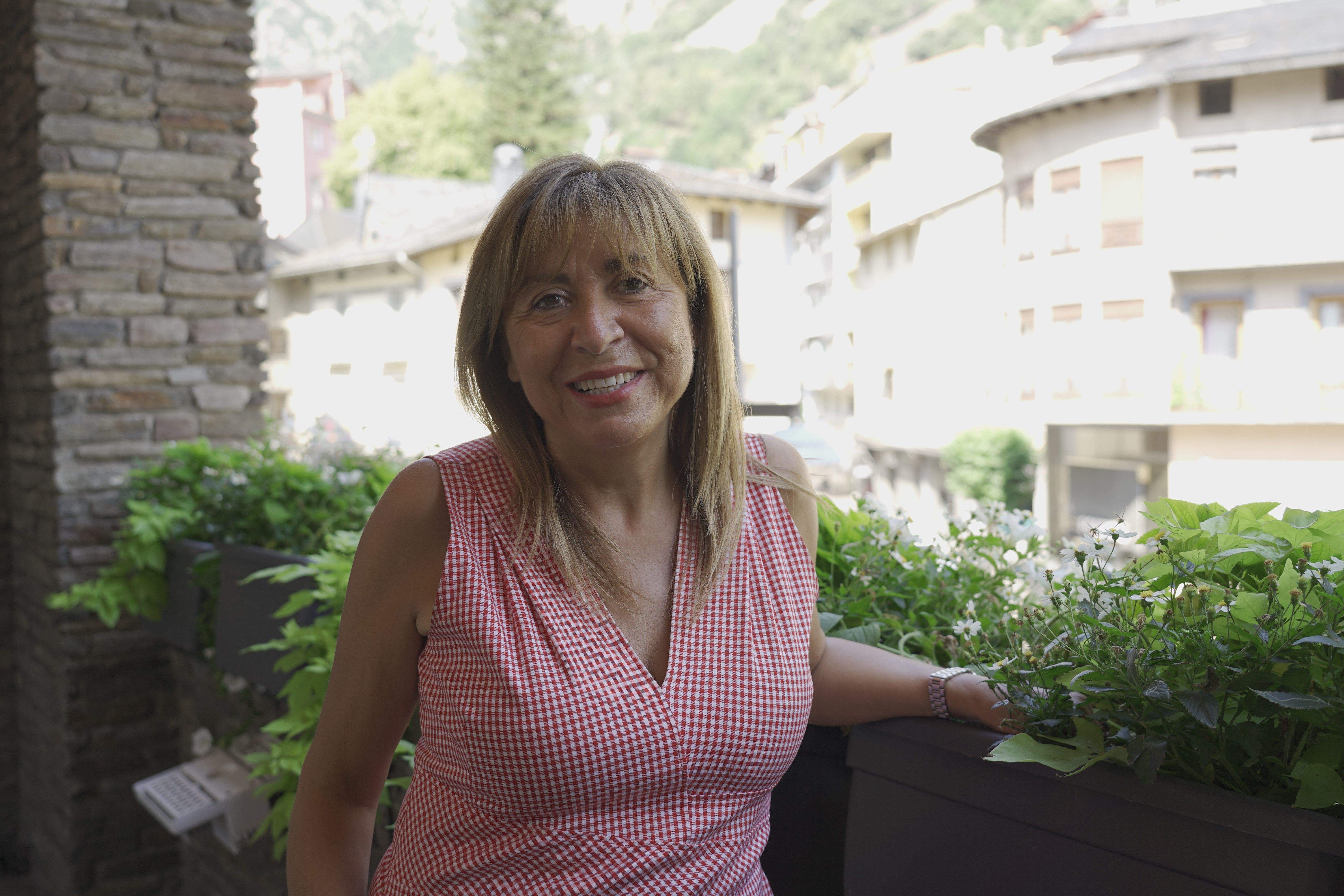 Conxita Marsol. La portaveu del Sindicat, Rebeca Bonache.