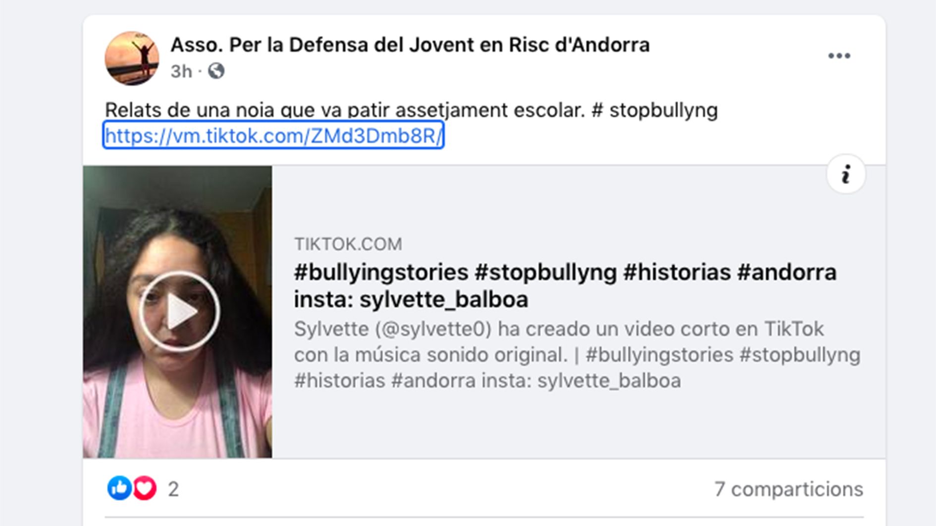 Una referència a la primera història per fer visible el 'bullying'.