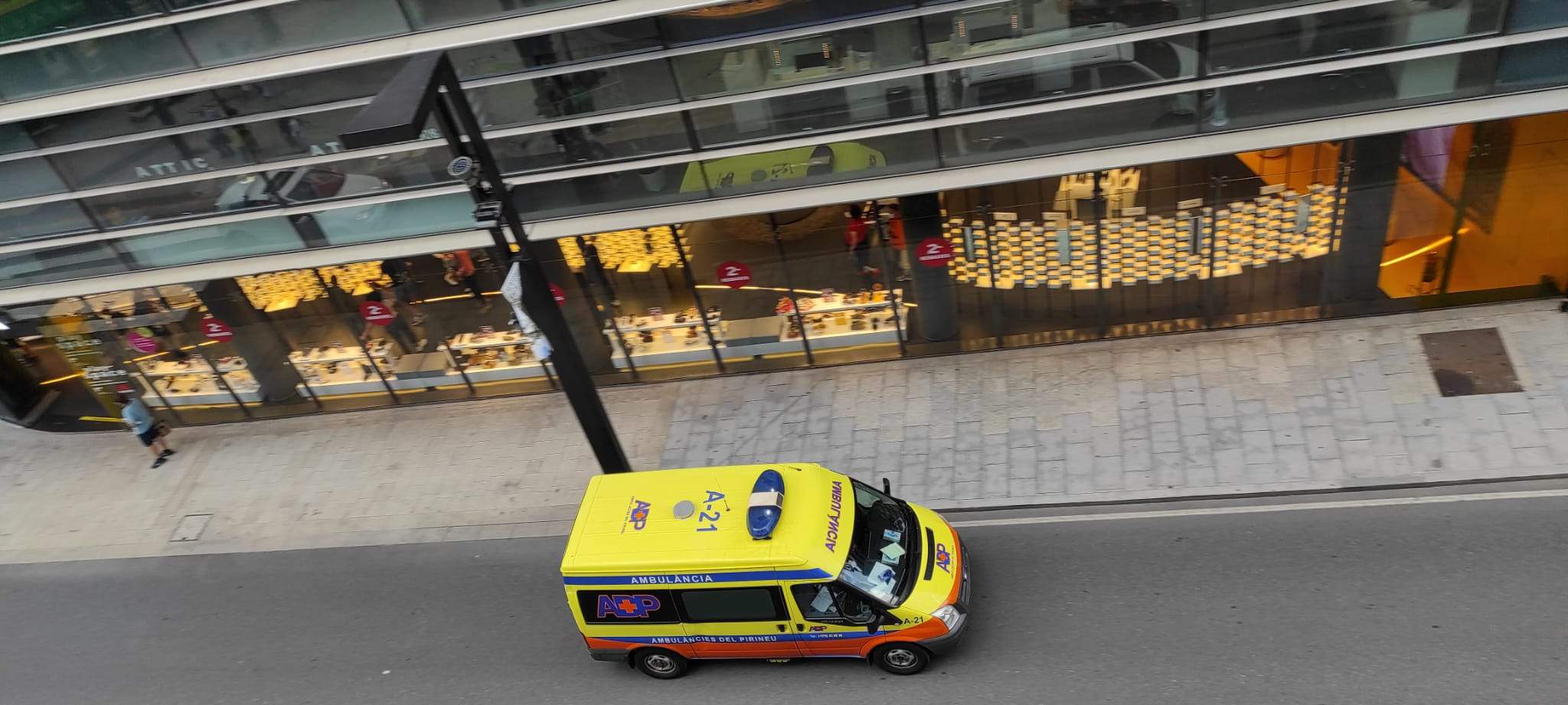Una ambulància d'ADP aquest dimarts a la tarda.