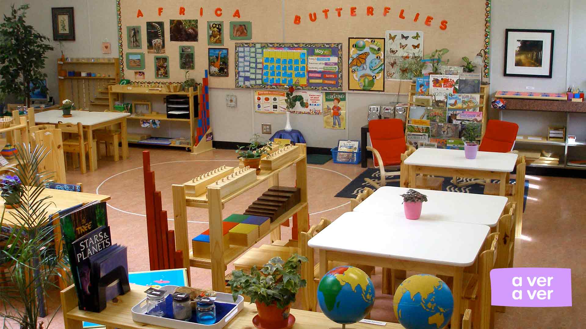 Aula d'una escola Montessori.