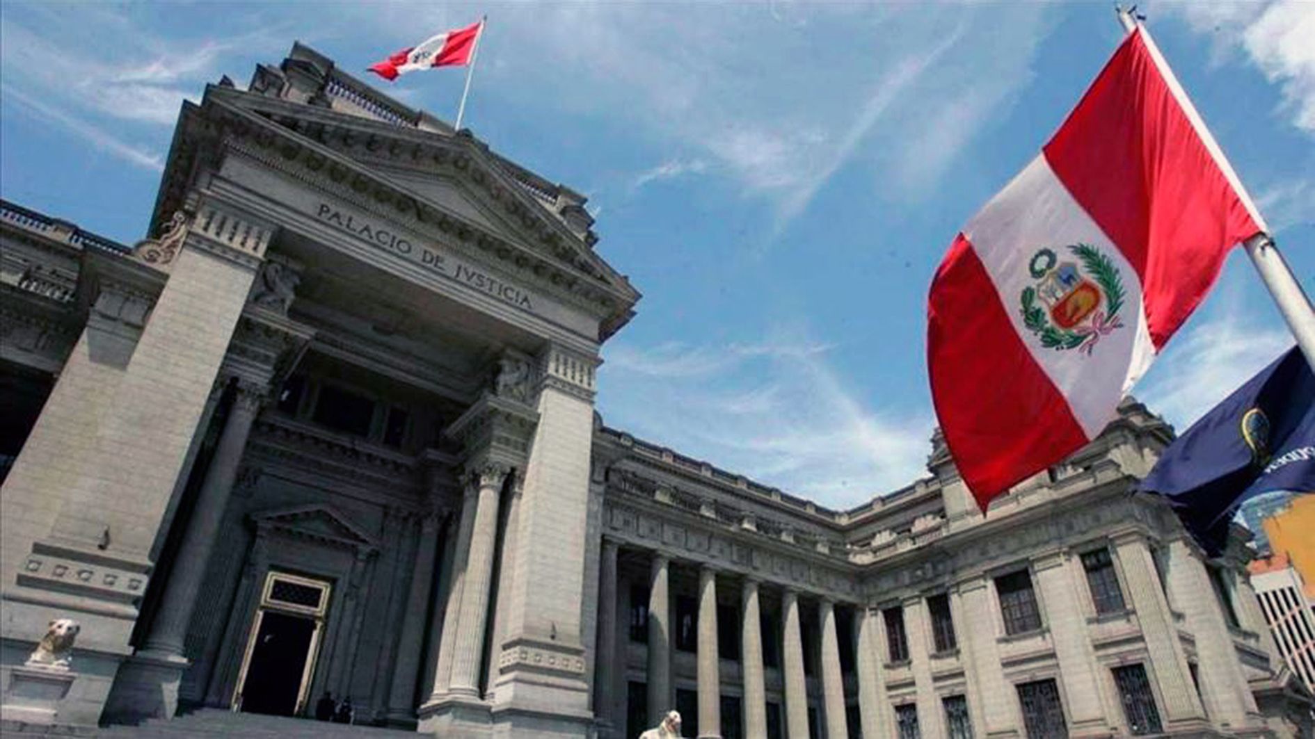 Una imatge del Palau d Justícia peruà.