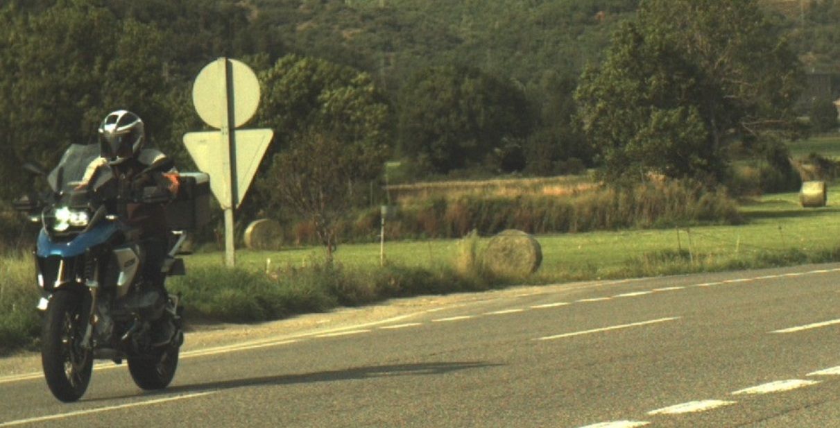 El motorista circulant per la N-260 aquest dissabte a 199 km/h.