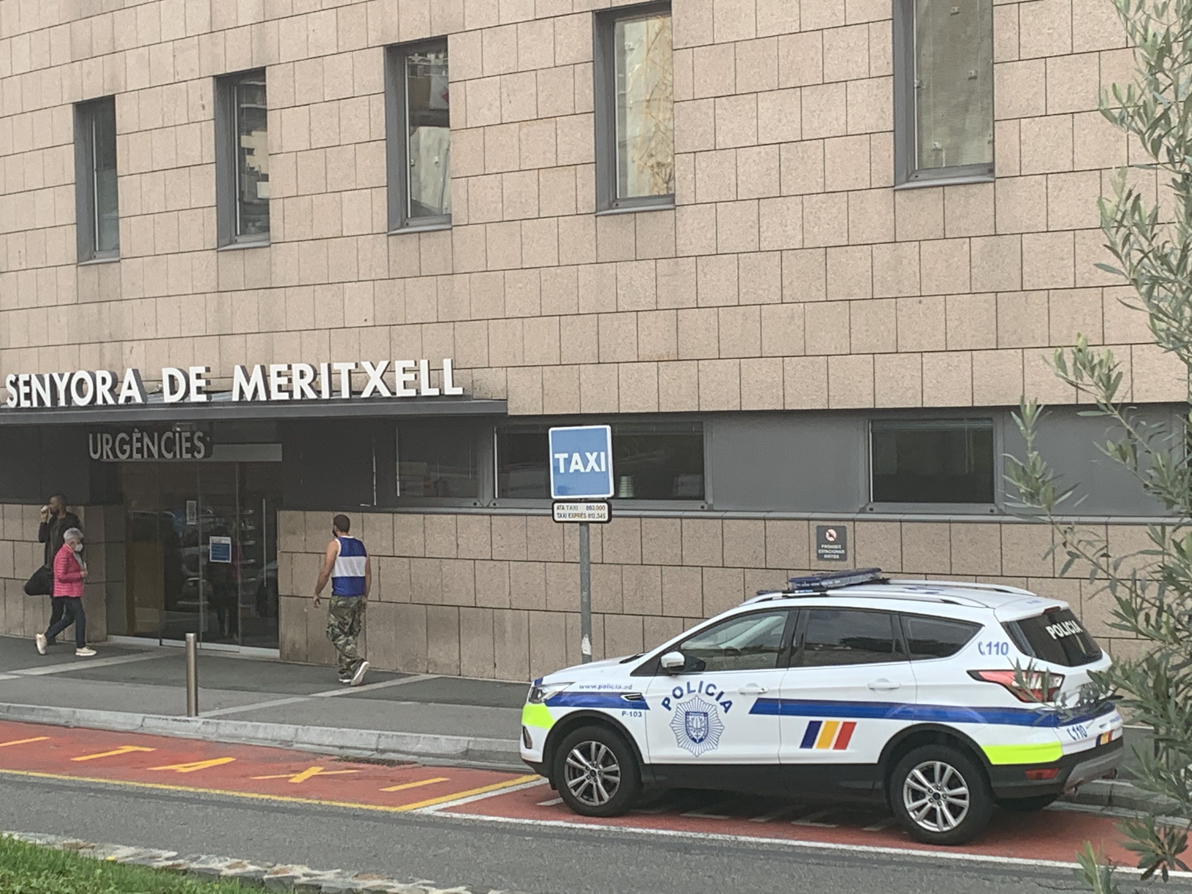 Accés al servei d'Urgències de l'hospital.