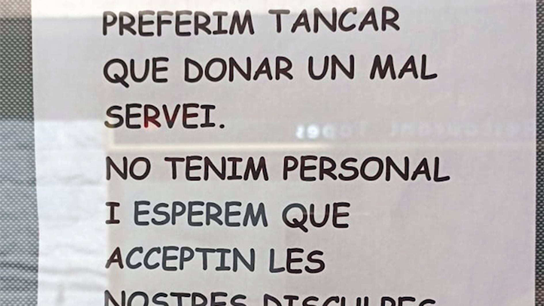 Fragment d'un dels rètols.