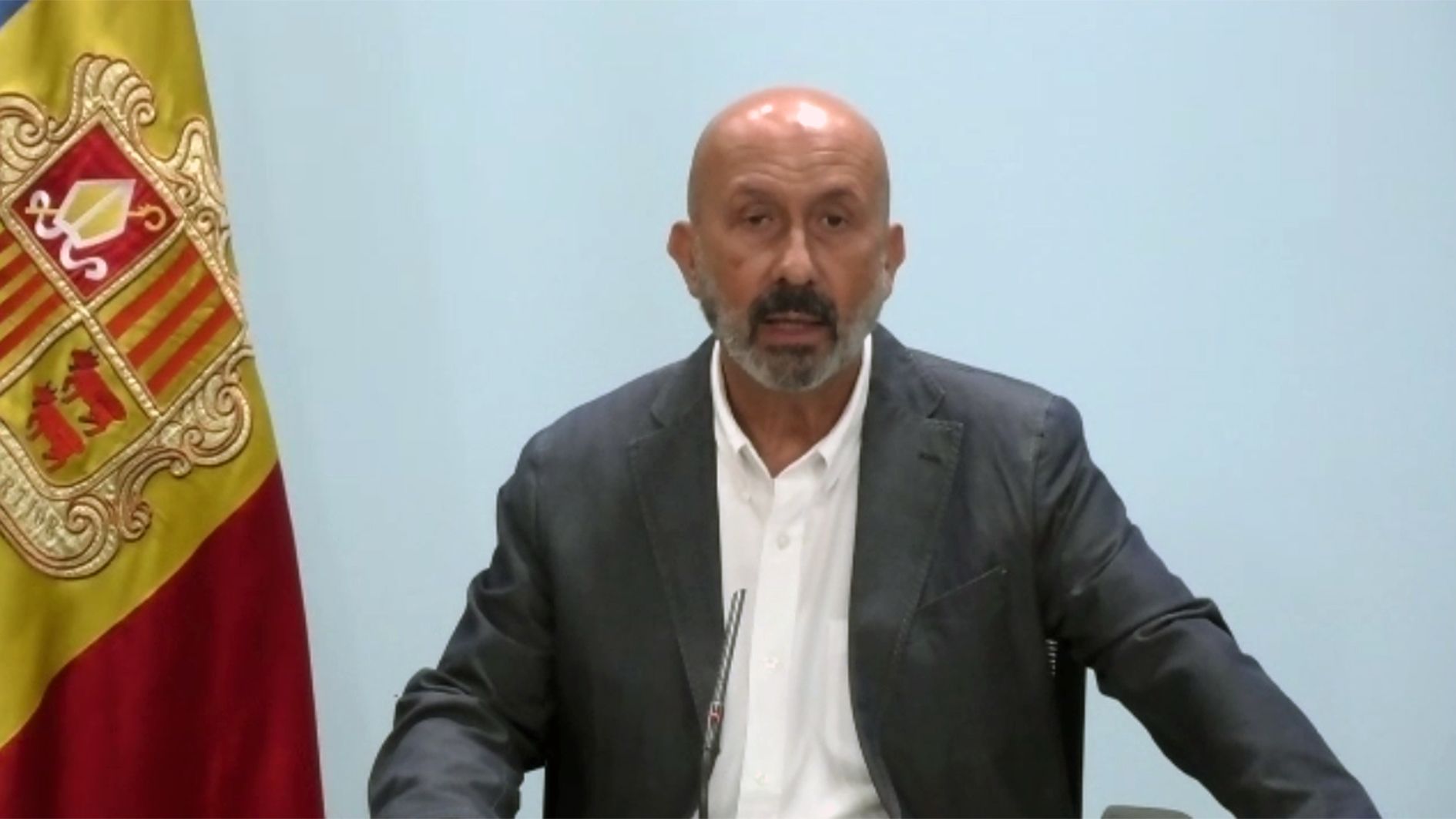 Joan Martínez Benazet durant la compareixença.