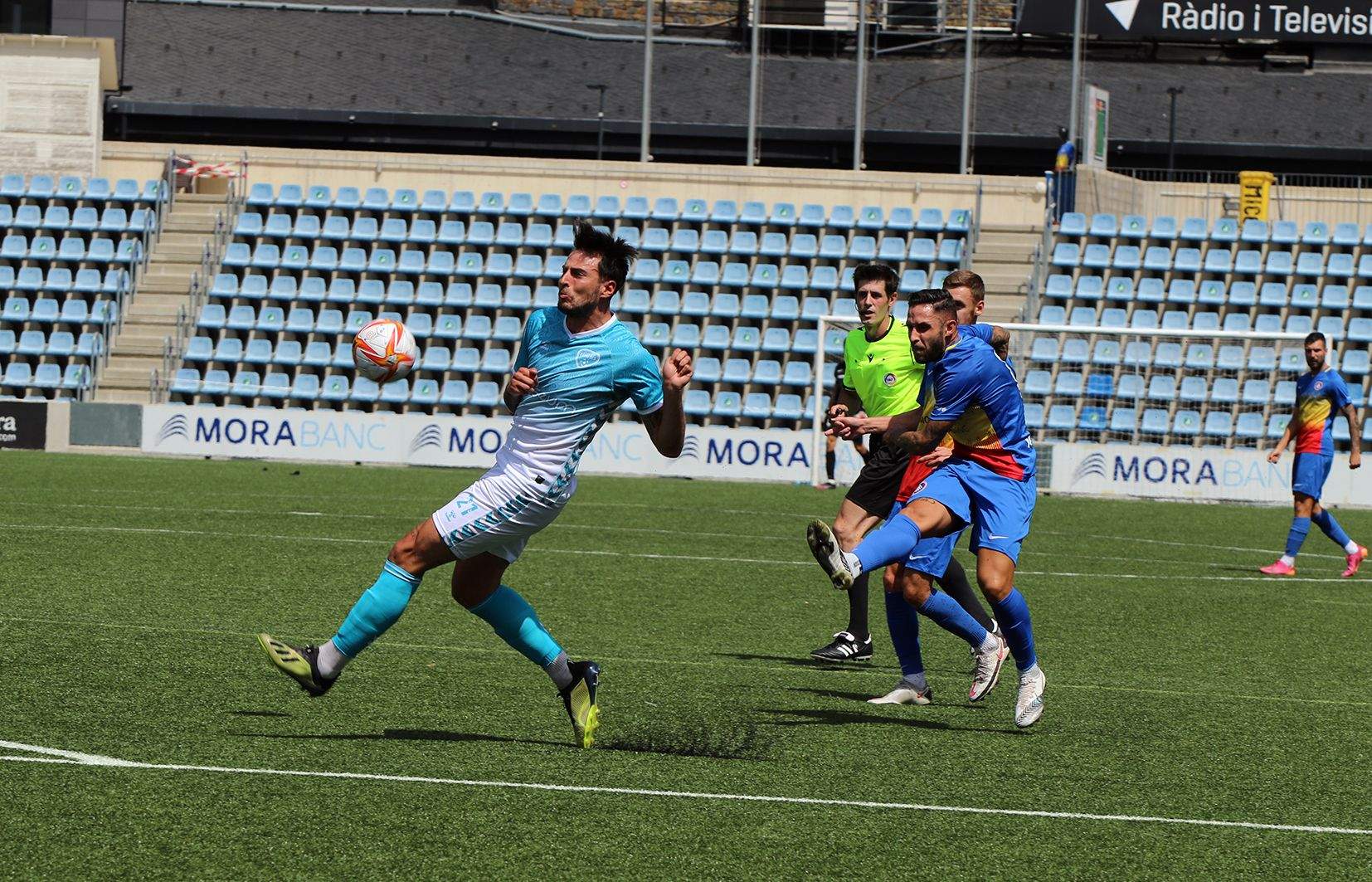 L'FC Andorra ha rematat molt més a porta que l'Atlètic Escaldes.