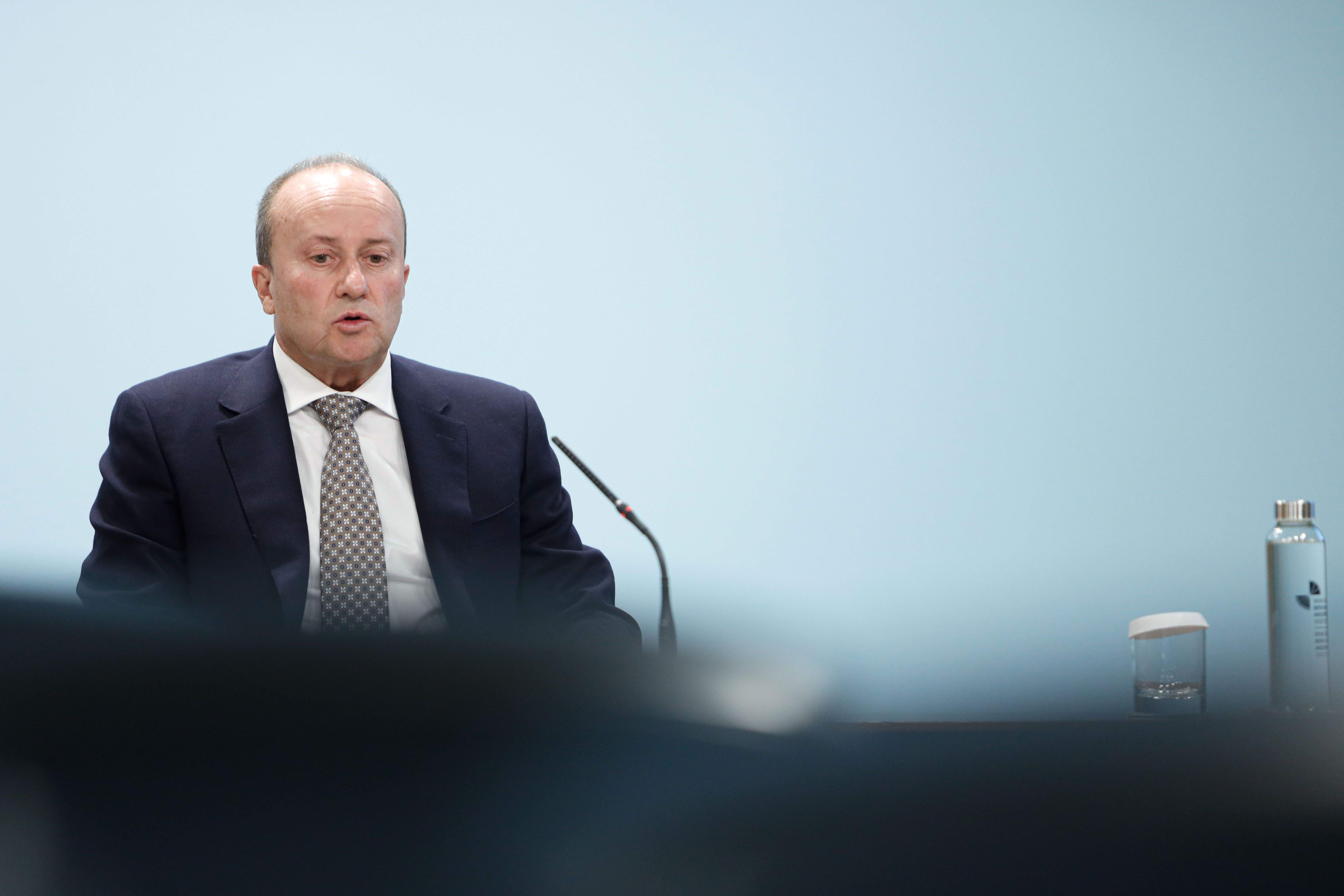 El ministre de Justícia i Interior, Josep Maria Rossell, durant la compareixença. El ministre de Justícia i Interior, Josep Maria Rossell, durant la compareixença.