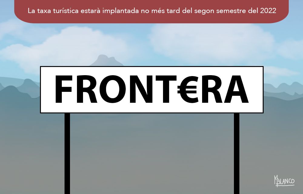 Una taxa a punt de creuar la frontera.