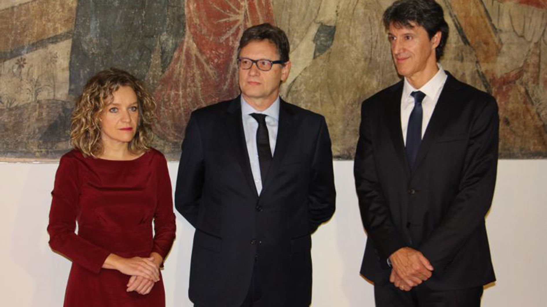 Montserrat Montes, Carles Sansa i Francesc Pons el dia de la seva presa de possessió.