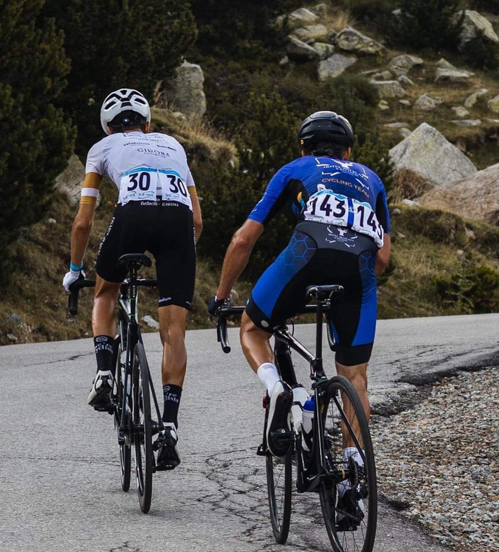 MIquel Martínez, durant l'ascensió a Vallter 2000.