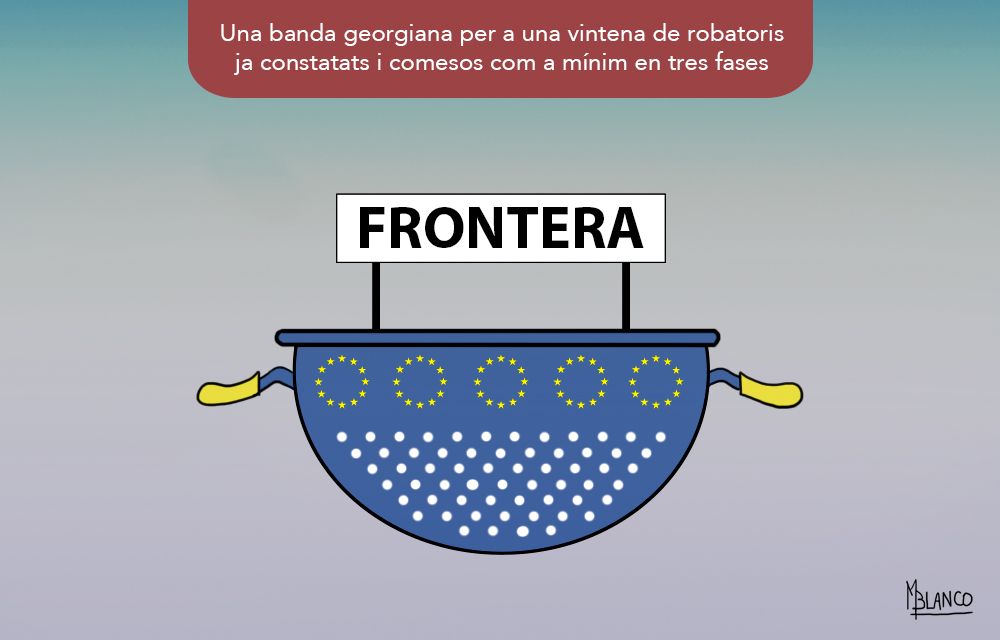 La frontera de colador.