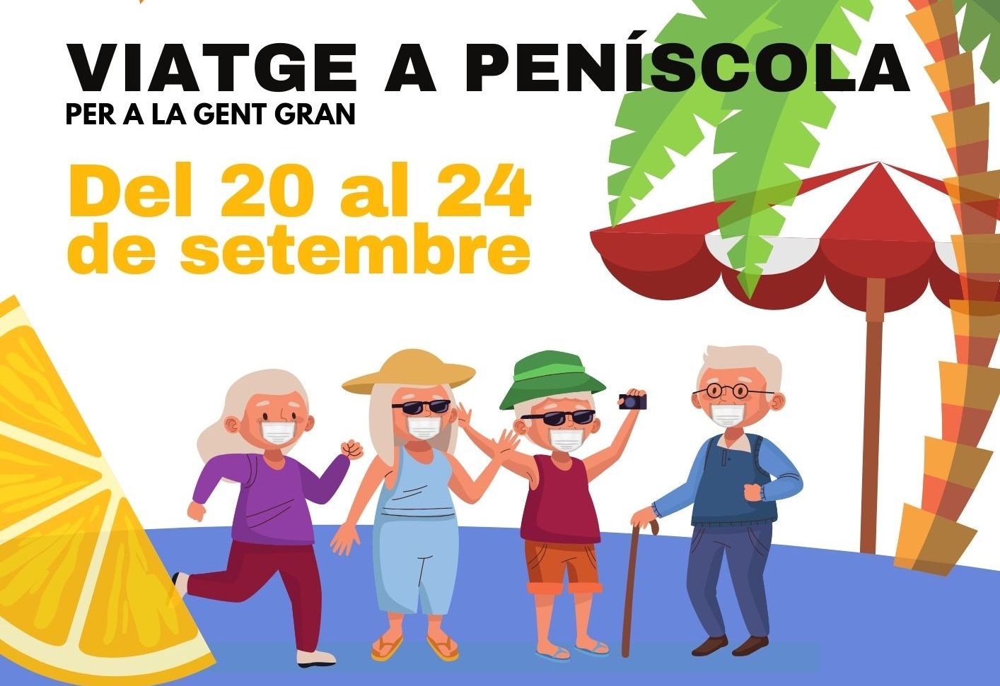 Cartell anunciador del viatge a Peníscola.