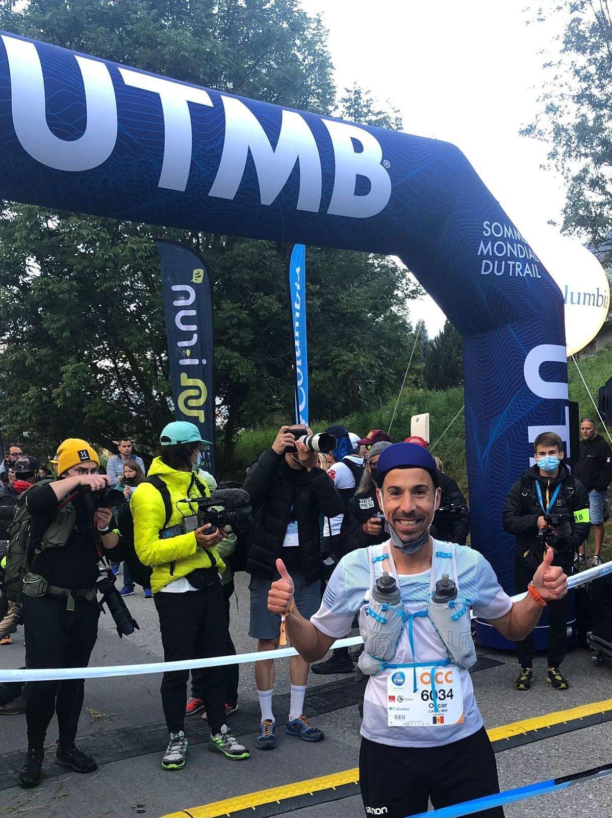 Casal, abans de la sortida de l'Ultra Trail.