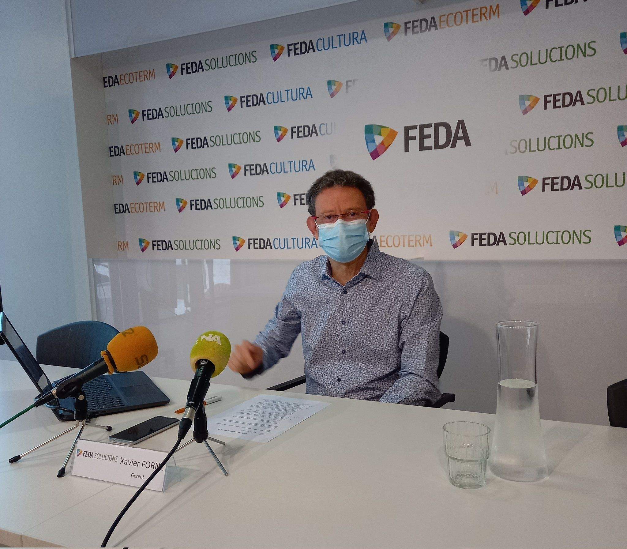 Xavier Forner, durant la roda de premsa.