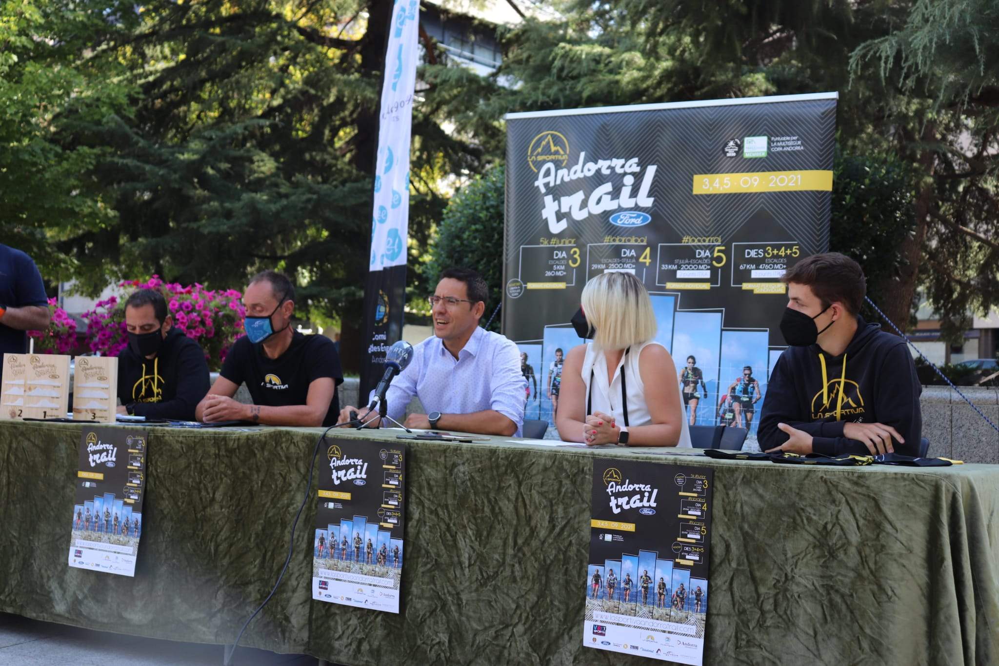Representants de les parts implicades a l'Andorra Trail