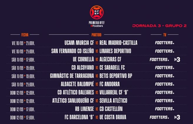 horarios primera rfef j03 2 0