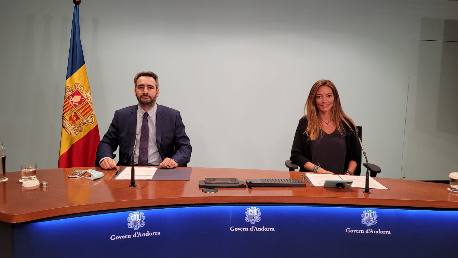 Jover i Mas, durant la roda de premsa.