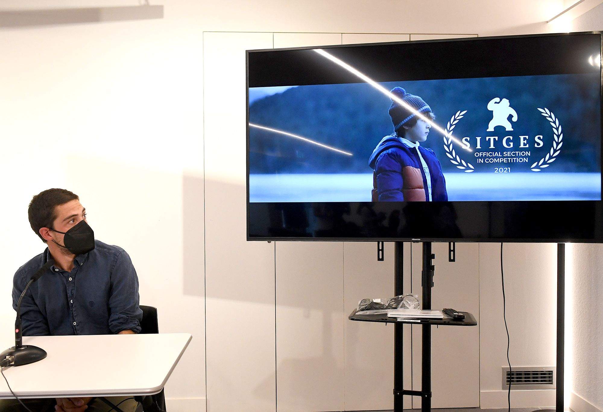 Àlvaro Rodríguez Areny durant la roda de premsa d'aquest dijous.