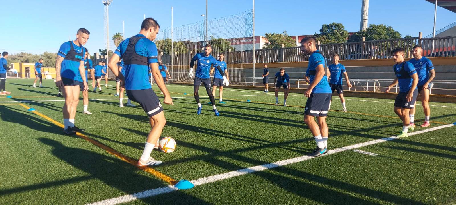 L'equip ha entrenat en un dels camps annexes al Nuevo Mirador.