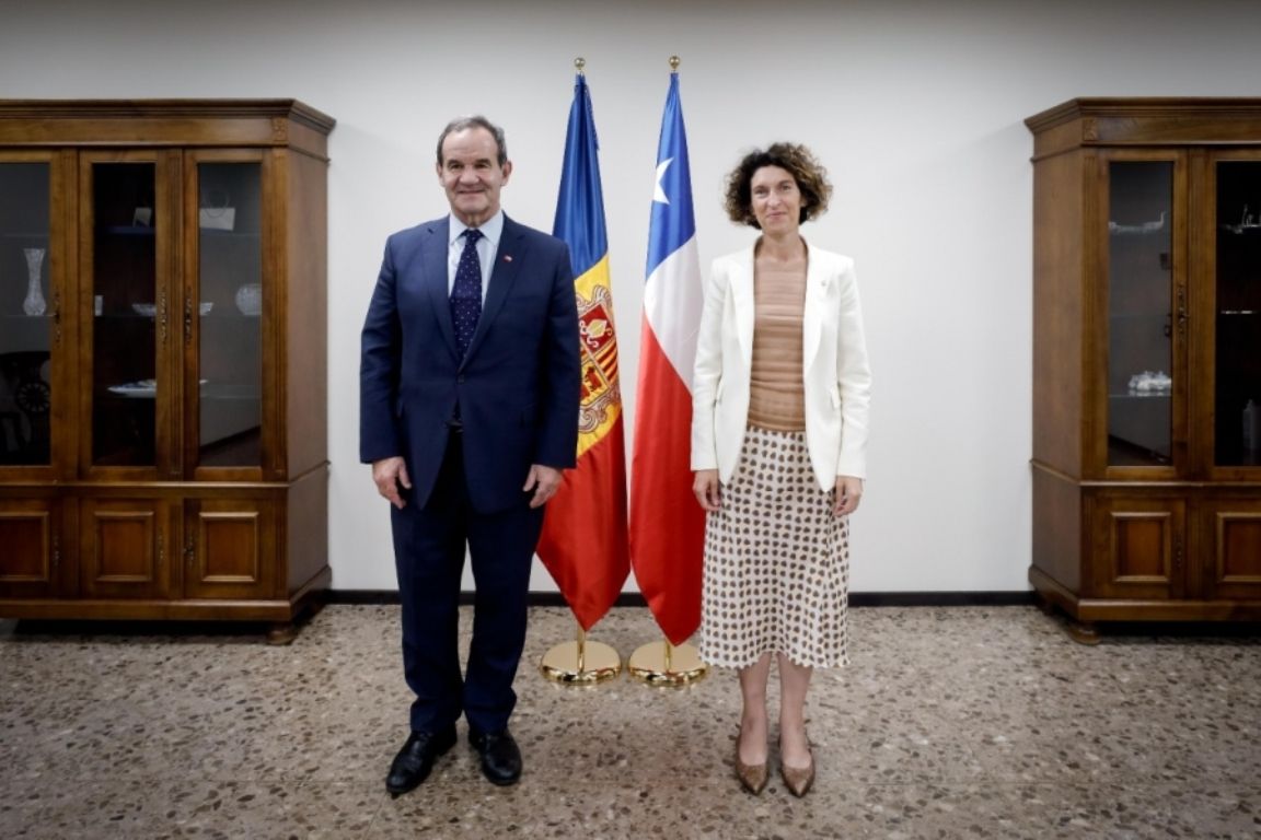 Allamand i Ubach abans de la reunió d'aquest divendres.