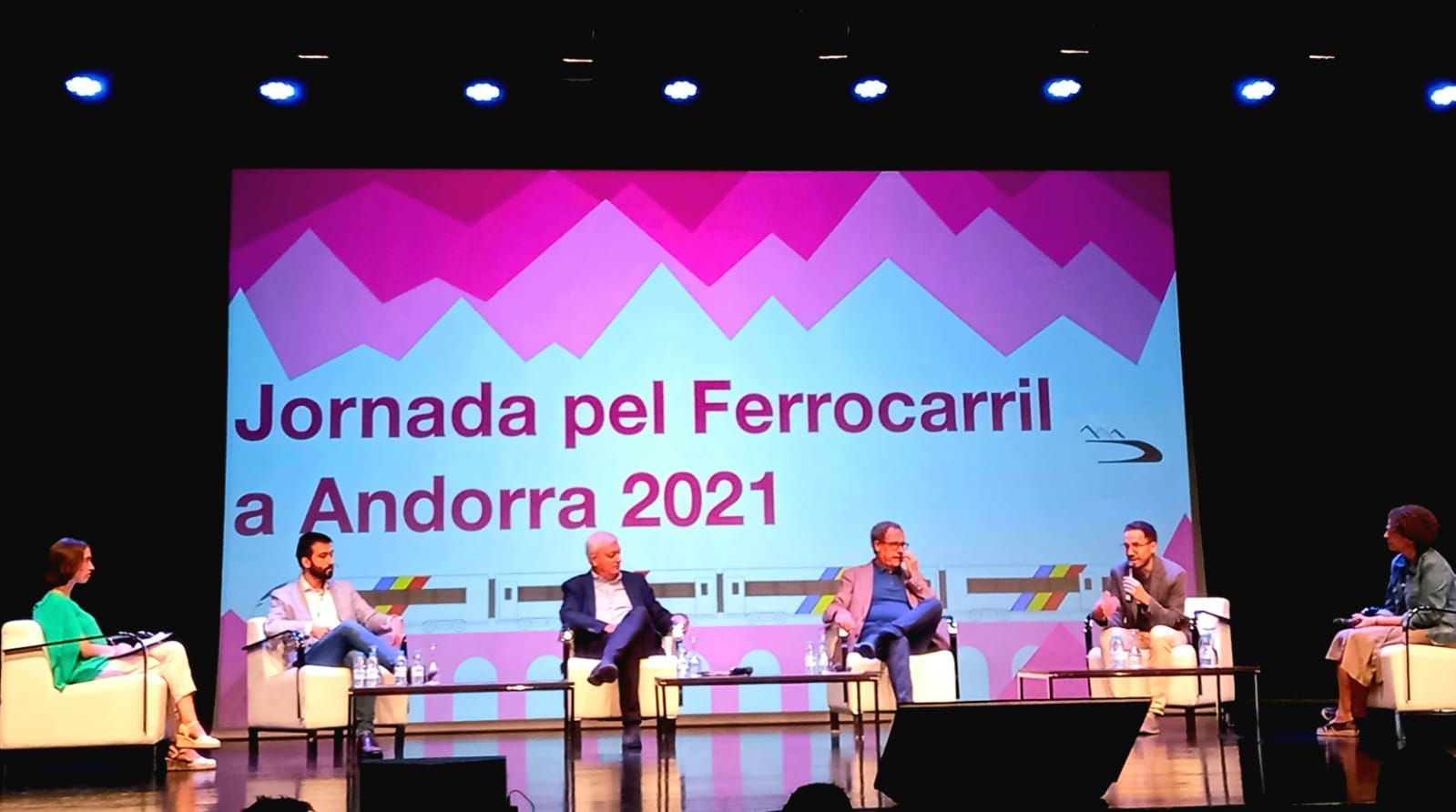 Un moment de la jornada sobre el ferrocarril.