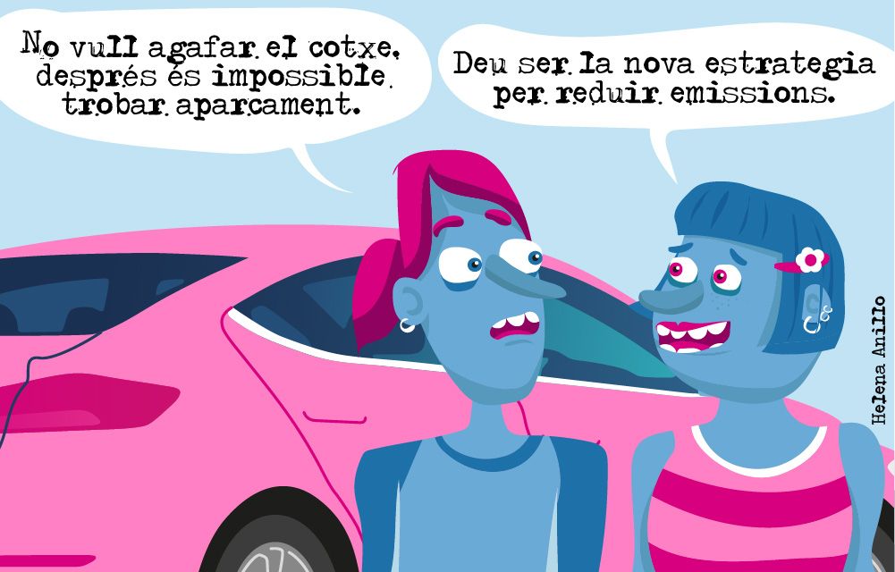 La problemàtica de l'aparcament.