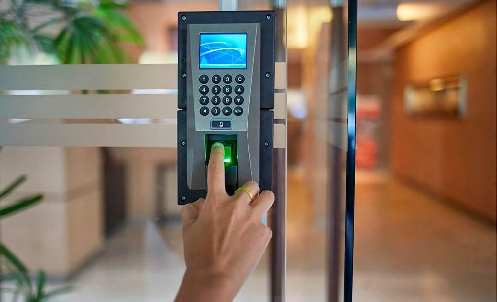 Màquina de control biomètric.