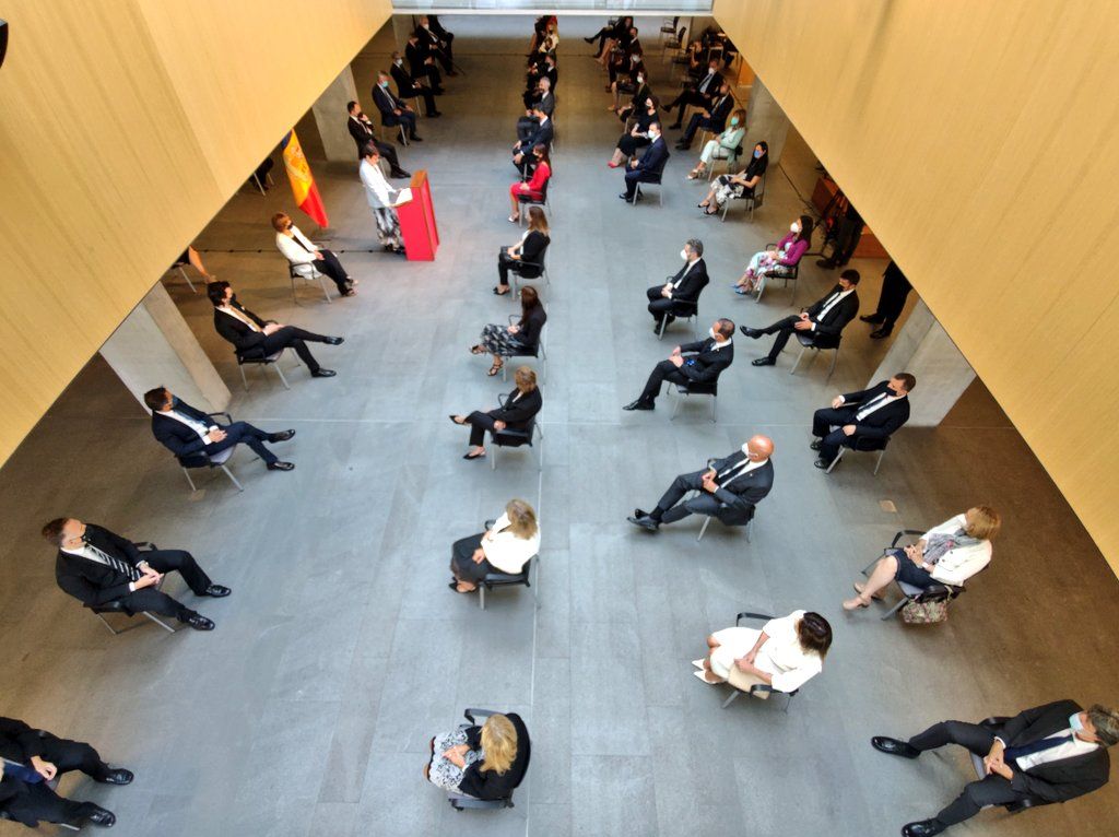 Un instant del discurs de la síndica general.