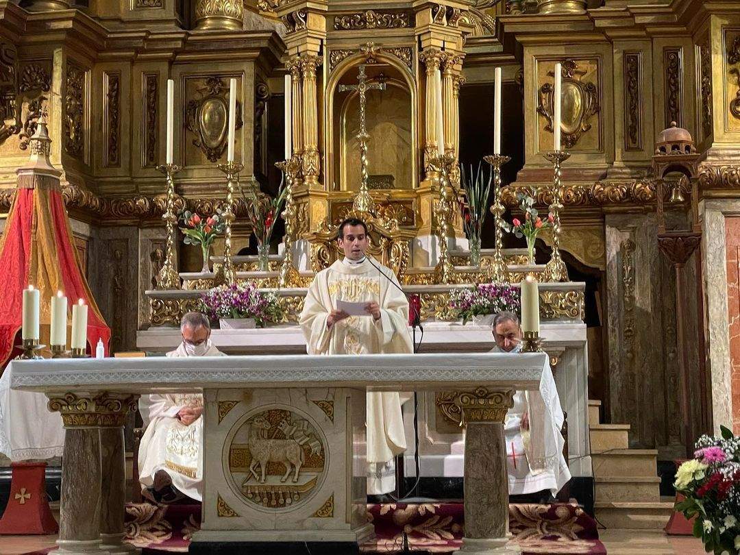 Emili Villegas durant l'homilia de la celebració eucarística.