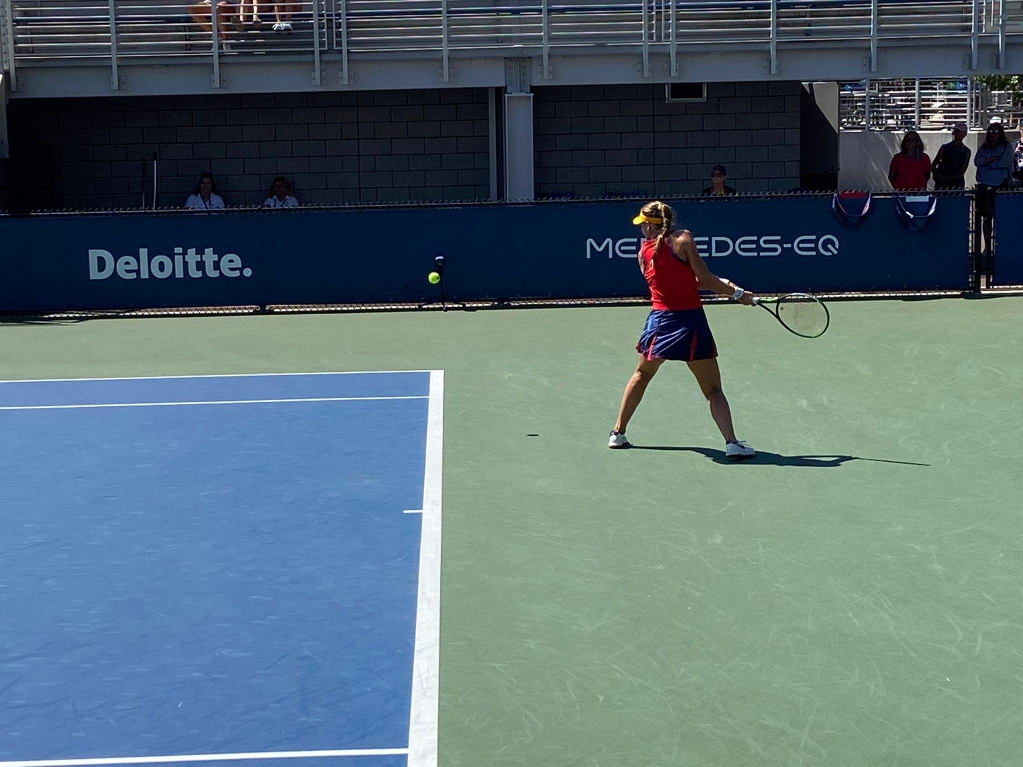 Vicky JIménez, durant un dels partits a l'US Open.