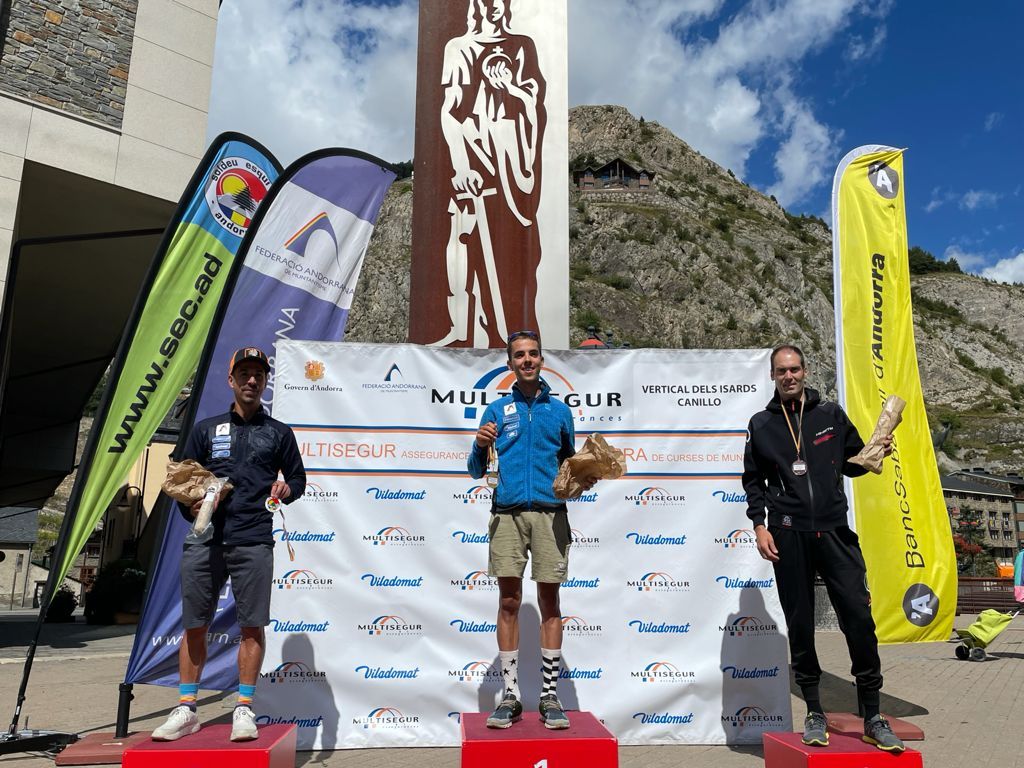 El podi en categoria masculina.