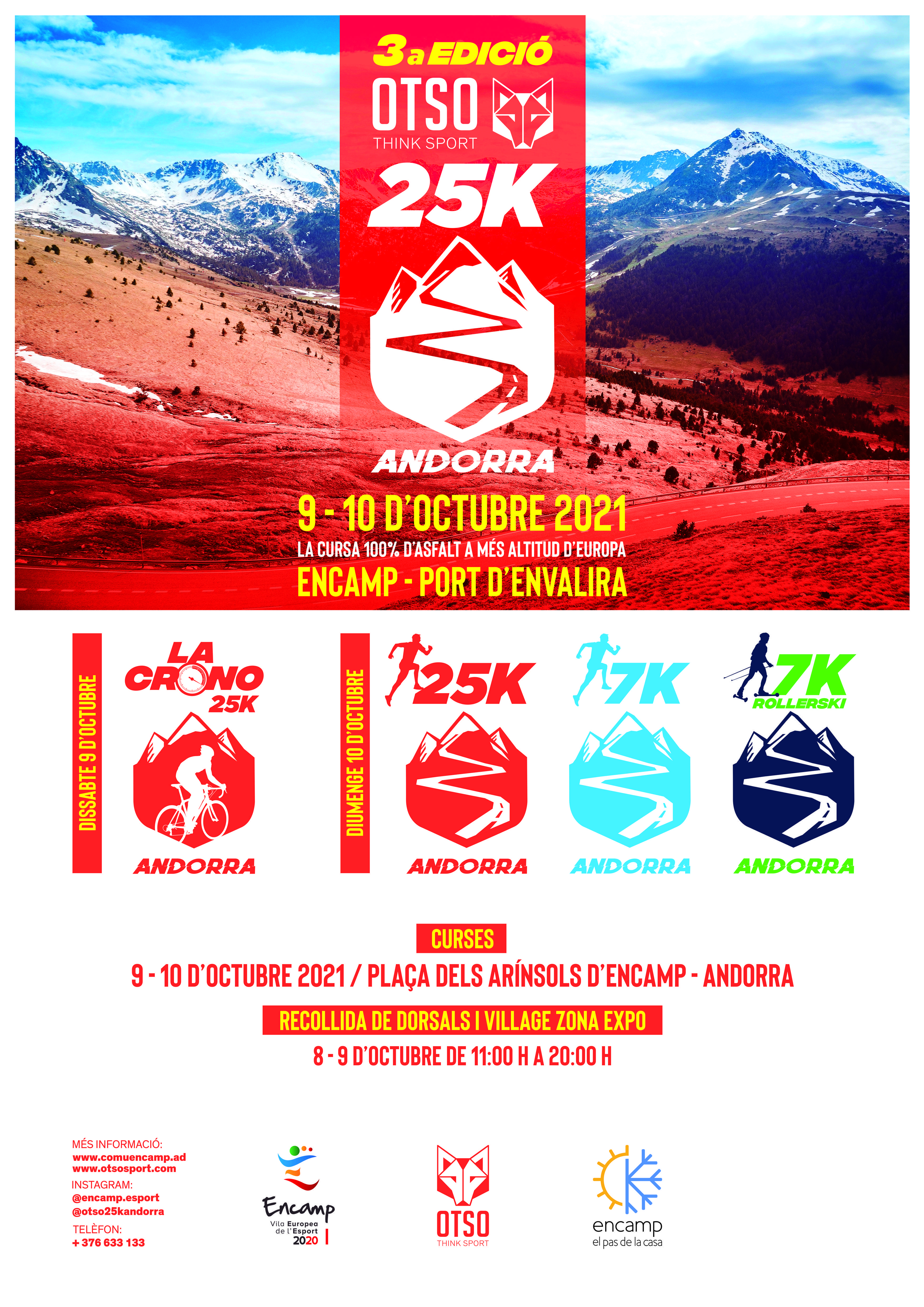 Cartell de la tercera edició de l'OTSO 25k d'Encamp