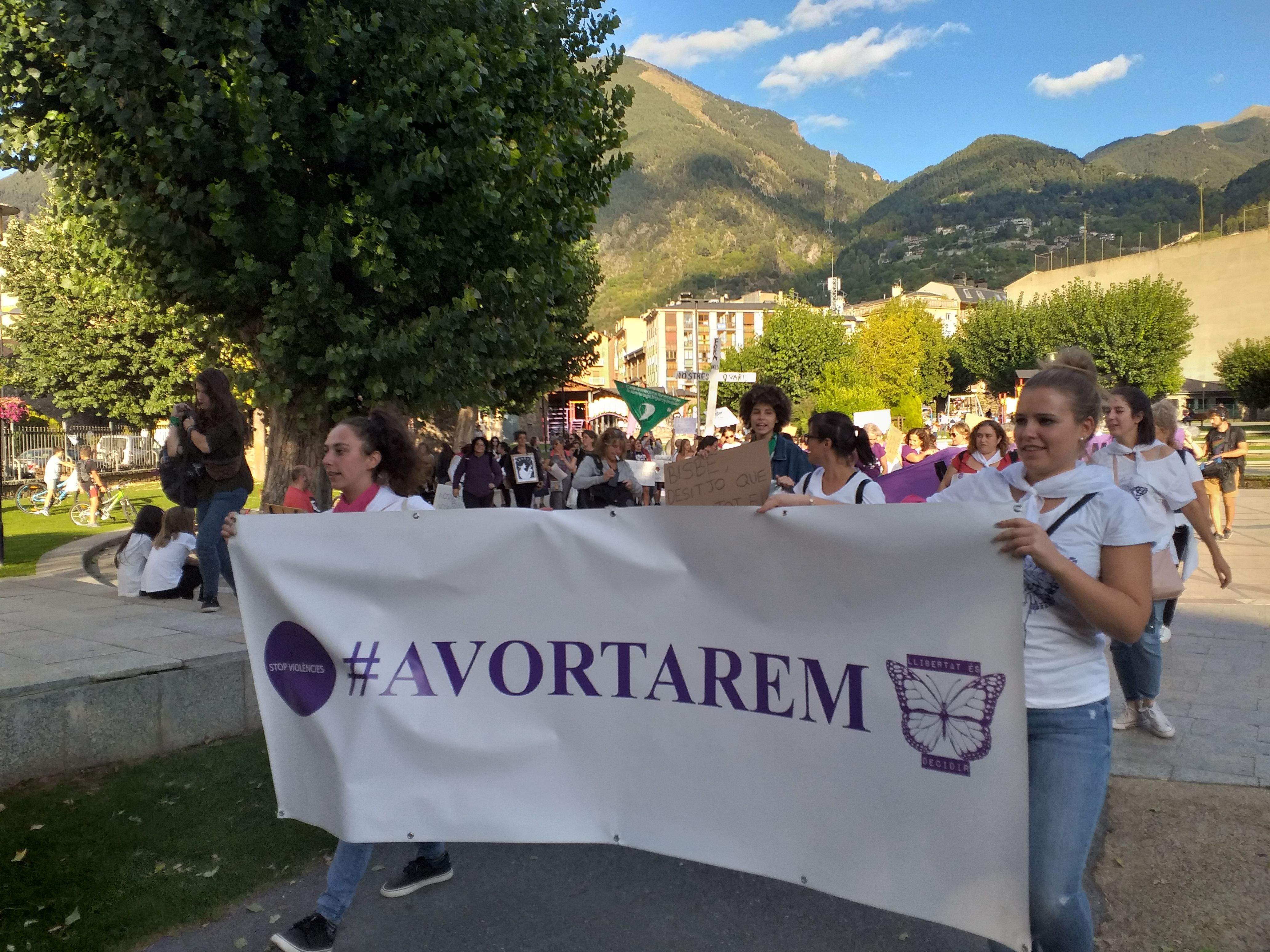 Un moment de la manifestació del 2019, que va sortir del Prat Gran d'Encamp.